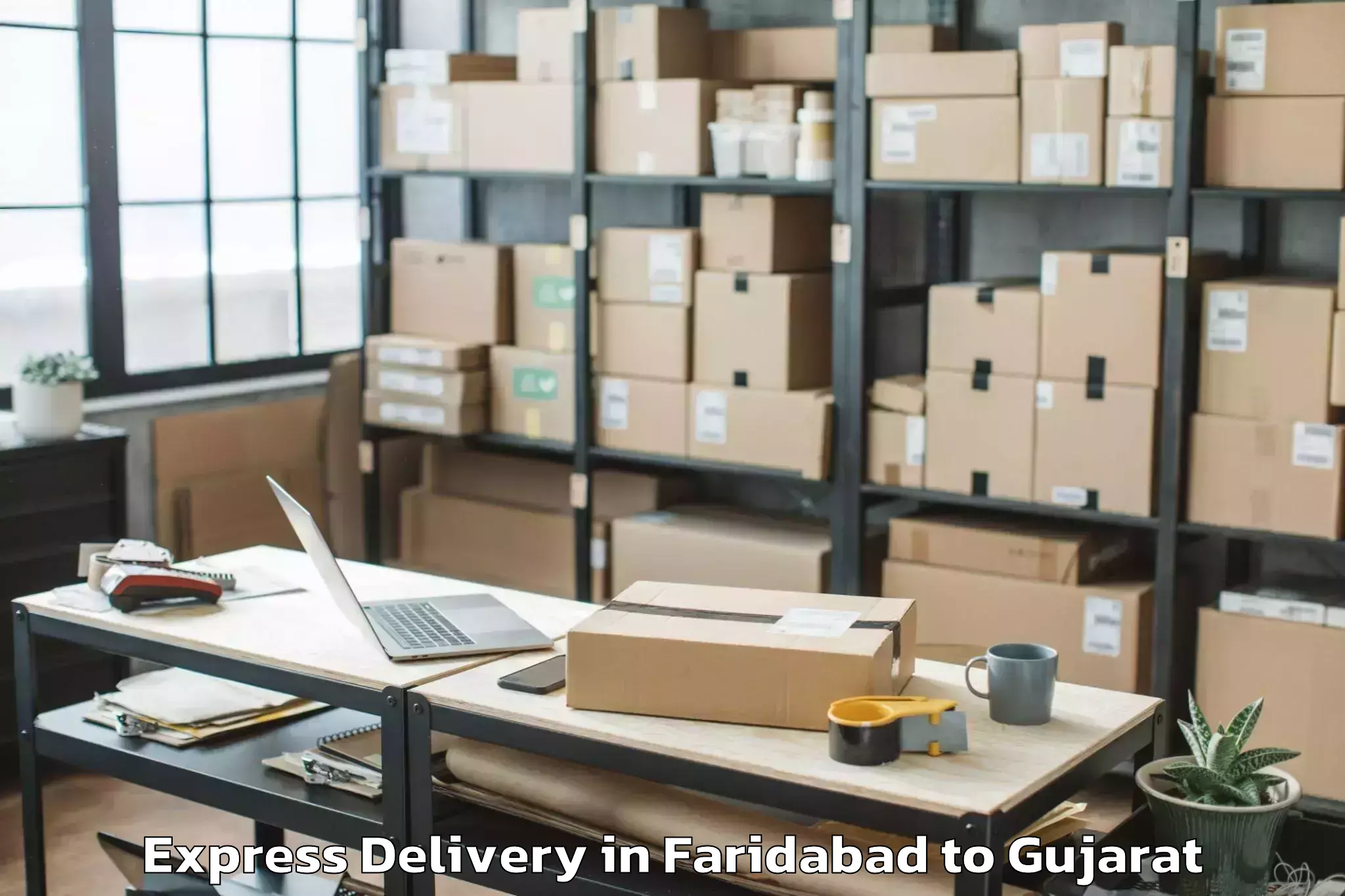 Discover Faridabad to Kotda Sangani Express Delivery